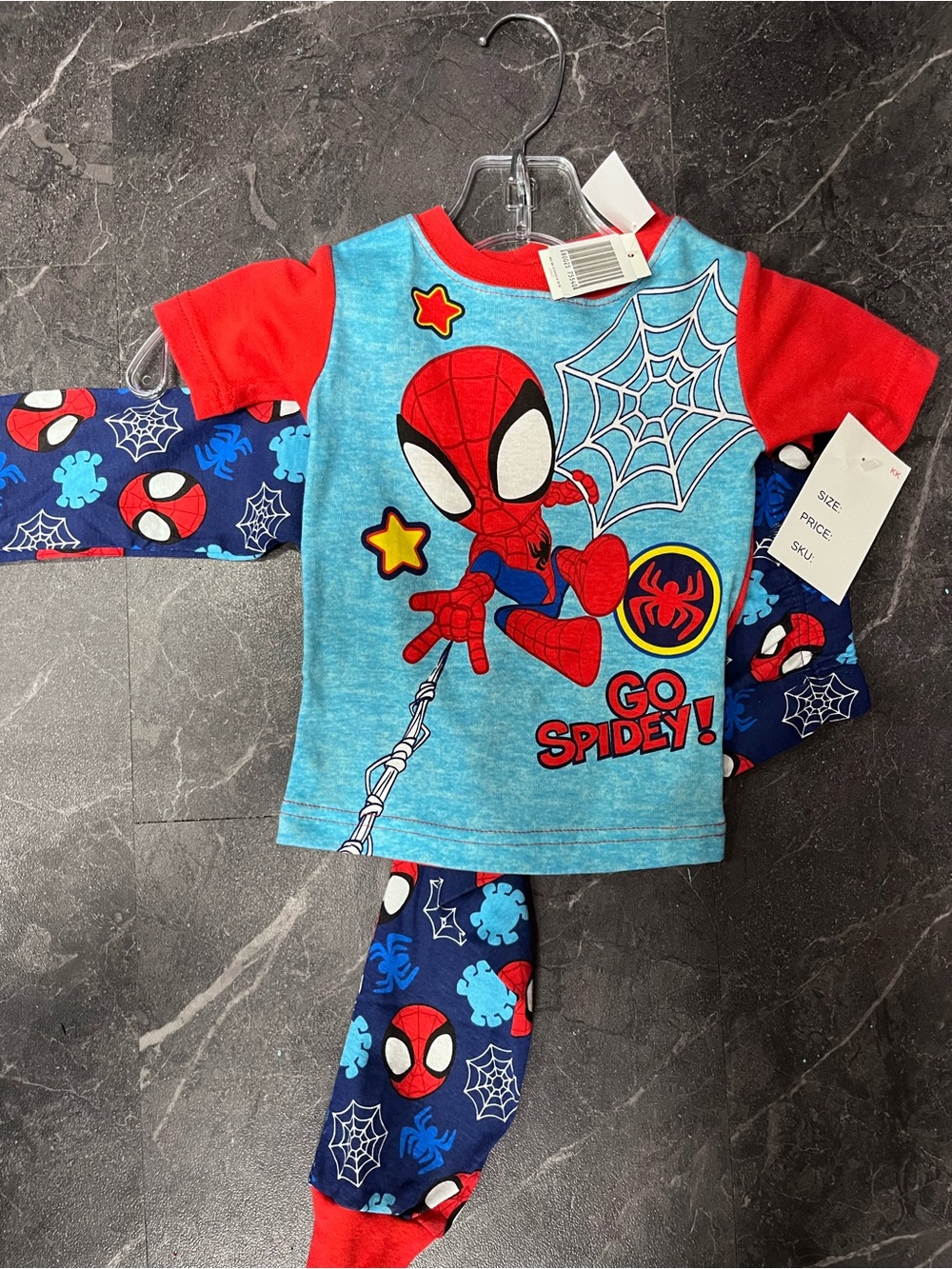 Spider-Man Kids Pajama Set - Blue & Red